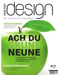 MORE THAN DESIGN  – 31 März 2017