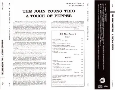 The John Young Trio - A Touch Of Pepper (1962) {2013 Japan Jazz The Best Series 24-bit Remaster UCCU-9742}
