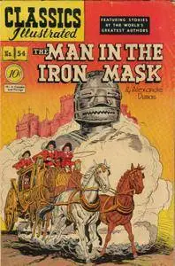 Classics Illustrated 054 The Man In The Iron Mask Alexandre Dumas