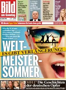 Bild am Sonntag, 20. Juli 2014