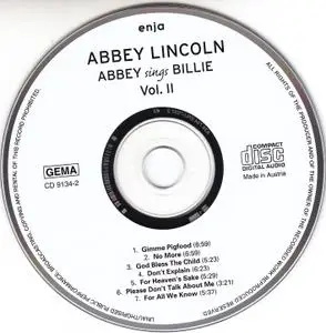 Abbey Lincoln - Abbey sings Billie (1987) {2CD Set, Enja 9134-2 rel 2001}