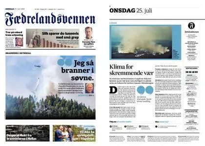 Fædrelandsvennen – 25. juli 2018