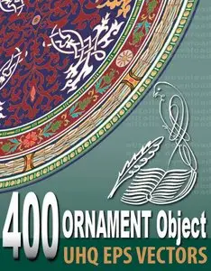 400 Vector Ornament Objects