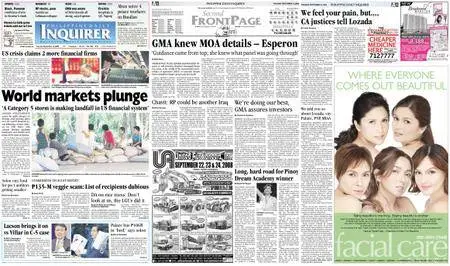 Philippine Daily Inquirer – September 16, 2008