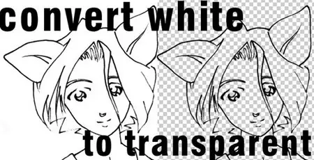 Convert White to Transparent