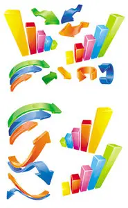 Charts and Arrows Vector