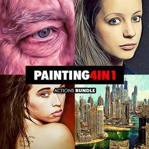 GraphicRiver - Painting - 4in1 Photoshop Actions Bundle V.1