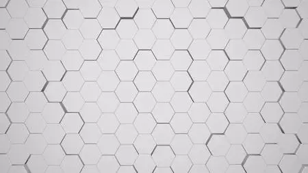 Pulsing Hexagons Science Background 1377358