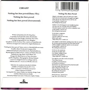 Dusty Springfield - Nothing Has Been Proved [CD-Single] (1989)