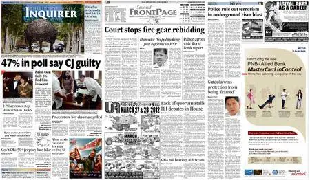 Philippine Daily Inquirer – March 21, 2012
