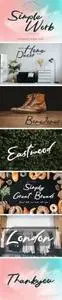 Simple Work Script Font
