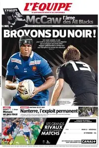 L'Equipe du Samedi 9 Novembre 2013