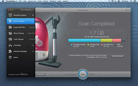 CleanMyMac v2.0 Mac OS X