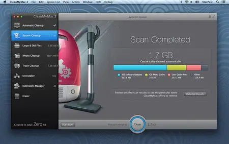 CleanMyMac v2.0.1 Mac OS X