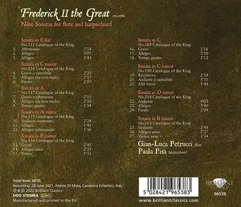 Gian-Luca Petrucci & Paola Pisa - Frederick II the Great: Nine Sonatas for flute & harpsichord (2022)