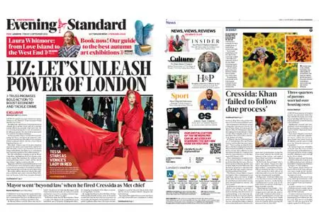 London Evening Standard – September 02, 2022