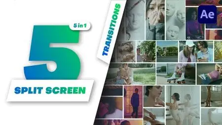 Multiscreen Transitions - 5 Split Screen - Vol. 10 49000446