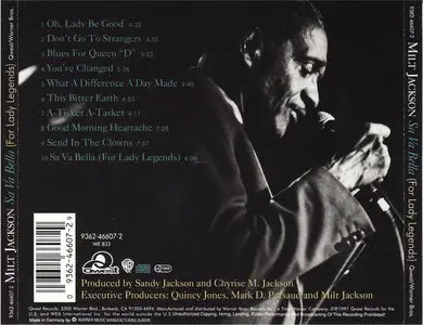 Milt Jackson - Sa Va Bella (For Lady Legends) (1997) {REPOST}