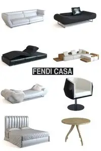 3D models of Fendi Casa Furniture