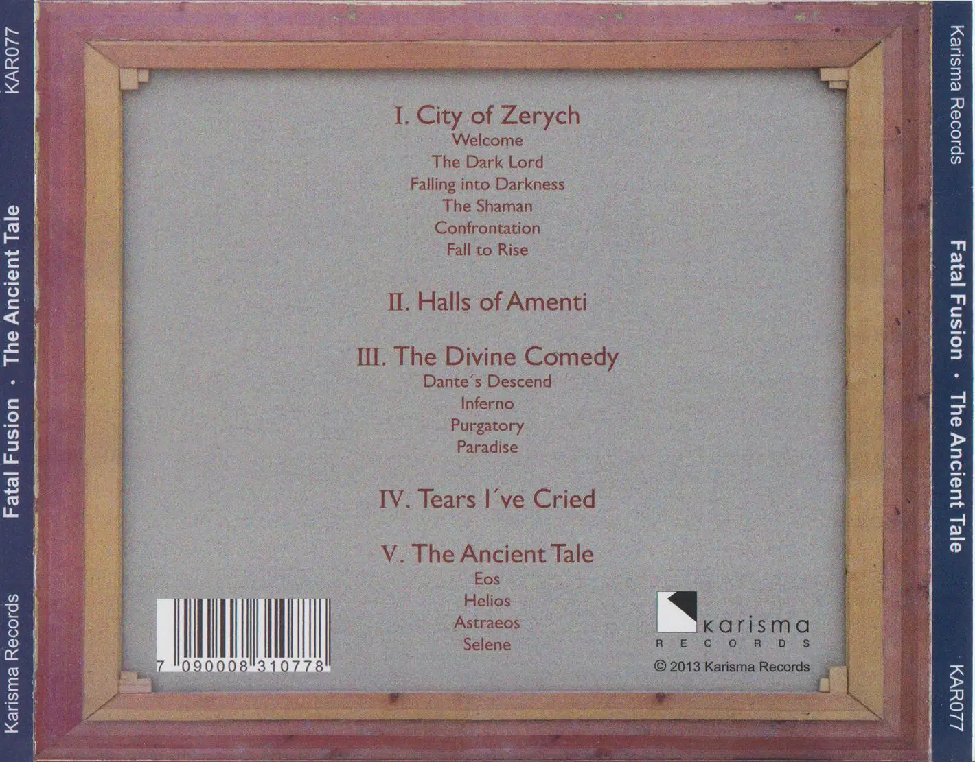 Fatal Fusion - The Ancient Tale (2013) {Karisma Records}