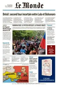 Le Monde du Mardi 4 Octobre 2022