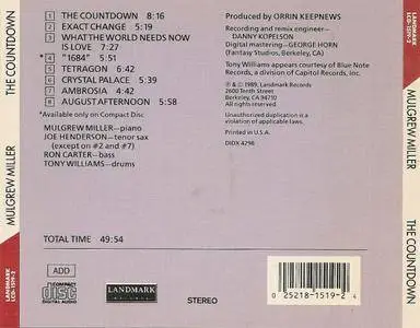 Mulgrew Miller - The Countdown (1989) {Landmark}