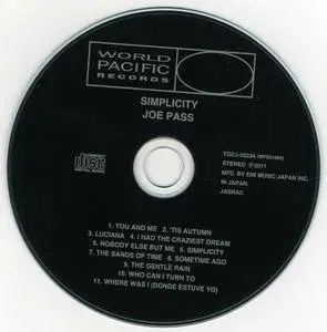 Joe Pass - Simplicity (1967) {2011 Japan 24-bit Remaster} [Jazz Masterpiece Best & More 999 Series]