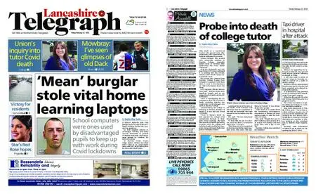 Lancashire Telegraph (Blackburn, Darwen, Hyndburn, Ribble Valley) – February 12, 2021