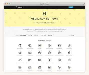 The Icons Font Set - Media