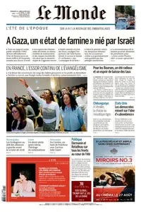 Le Monde du Dimanche 24 et Lundi 25 Août 2025