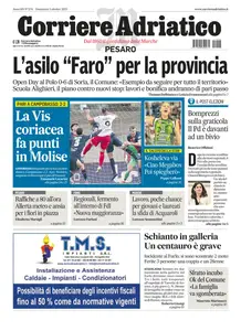 Corriere Adriatico Pesaro - 5 Ottobre 2025