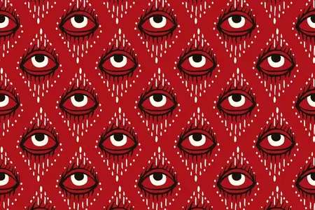 EE - Red pattern with magical eyes 8L98WJ7