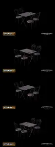 Kitbash: Storefronts - Cafe Table 3D NGPRC4P