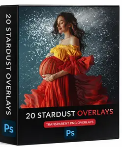 Stardust glitter magical dust Transparent Overlays for Photoshop
