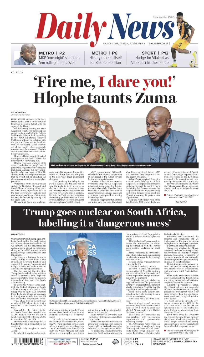 Daily News - 7 November 2025