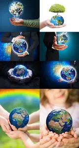 Earth in hands