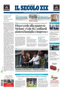 Il Secolo XIX Imperia - 18 Ottobre 2025