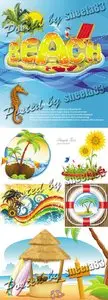 Summer Backgrounds Vector 3