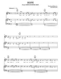Hope from groundhog day - Tim Minchin (Piano-Vocal-Guitar)