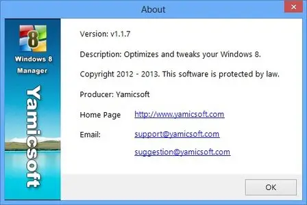 Yamicsoft Windows 8 Manager 1.1.7