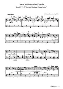Jesus bleibet meine Freude BWV147 (Trans. for Piano)