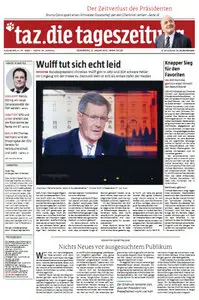 Tageszeitung TAZ vom 5 Januar 2012