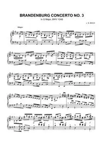 Bach - Brandenburg Concerto No 3 BWV 1048