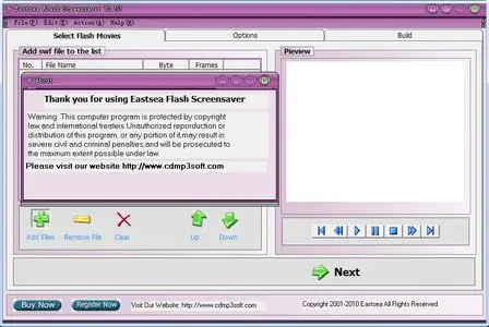 Eastsea Flash Screensaver 2.50