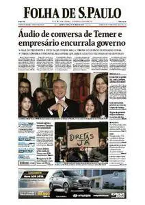 Folha de São Paulo - 18 Maio 2017 - Quinta