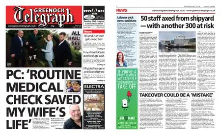 Greenock Telegraph – August 14, 2019