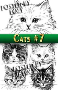 Wonderful kittens #7 - Stock Vector
