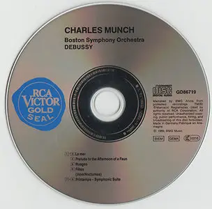 Claude Debussy - The Boston Symphony Orchestra / Charles Munch - La Mer etc. (1998, recorded '56 & '62)