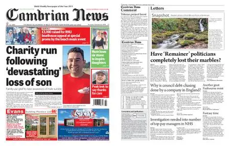 Cambrian News Arfon & Dwyfor – 06 September 2019
