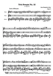 LoeilletJB - Trio Sonata No. 12